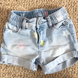 Gap denim shorts with stars
